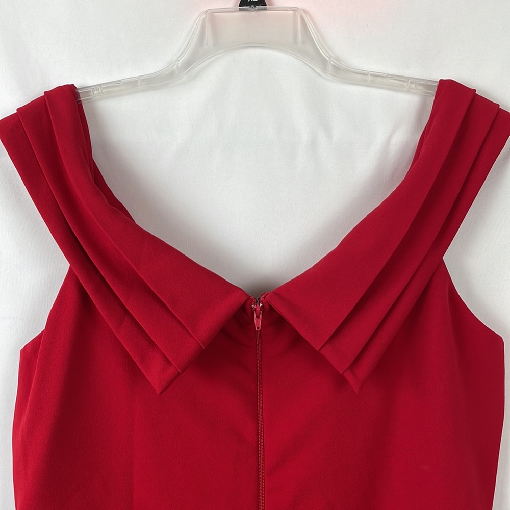 NWT Windsor Fire Engine Red Off the Shoulder Bodycon Dress - Size 2X - Picture 7 of 15